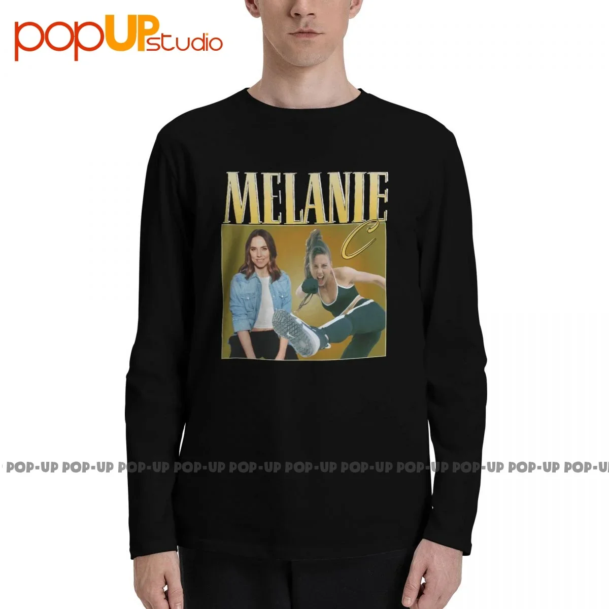 Melanie C-Apreciação T-shirt de manga comprida para crianças, T desportivo, T-shirt casual, novidade, melhor qualidade, novo