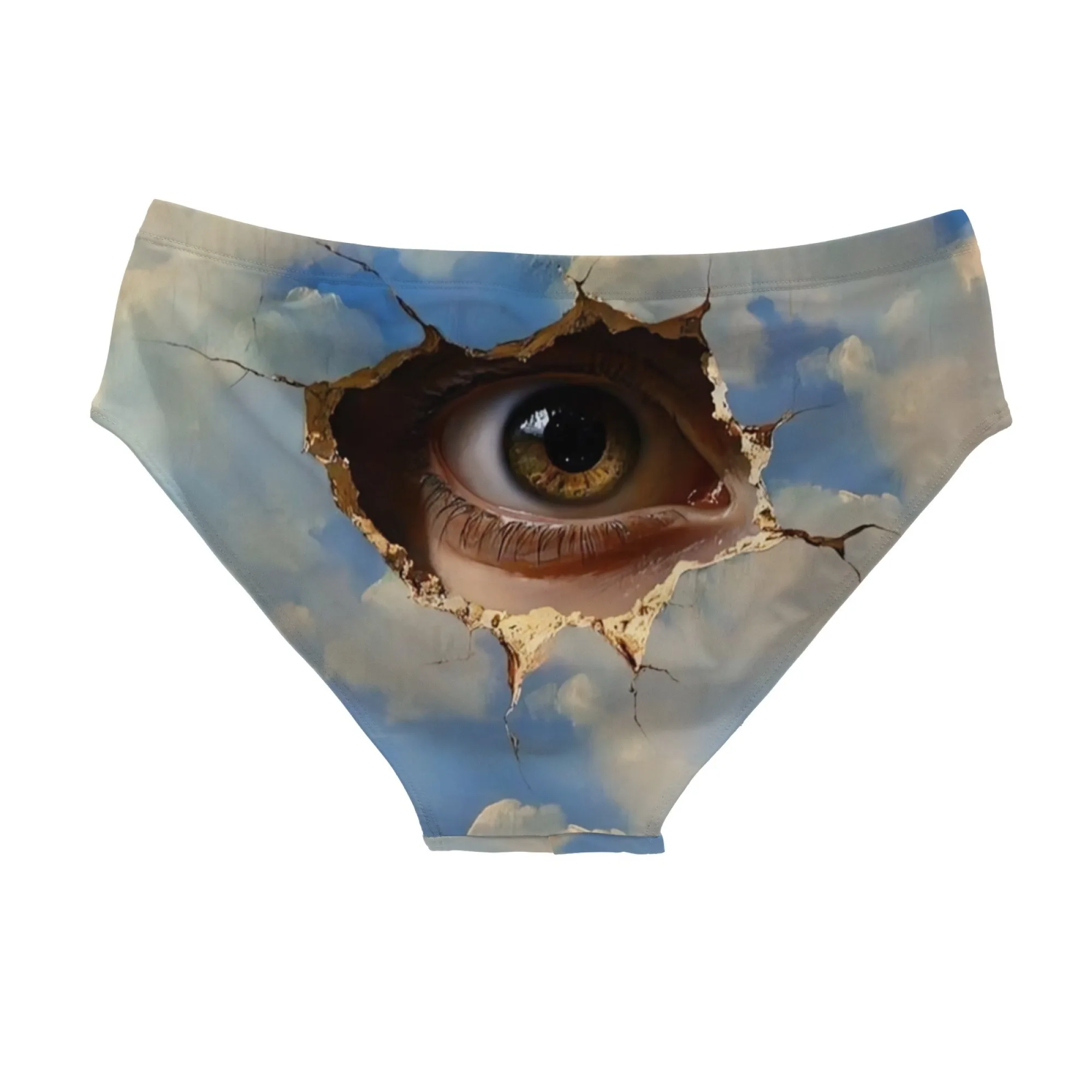 Surrealist Art Swim Trunks Slim Fit Durable Drawstring Triangle Swim Trunks Water Parks Island Sunbathing Men's Vacations Gifts