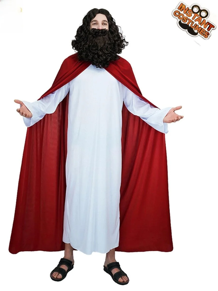 

Adult Men's loween Priest Missionary Role-plang Par Costume Stage Performance Suit M Jesus Performance Costume