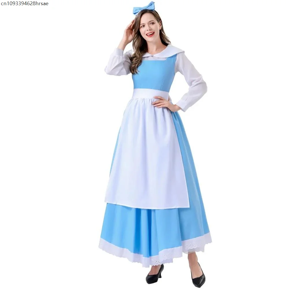 Disfraz de sirvienta Alice Manor, disfraz de Halloween de Anime, cuentos de Cenicienta, vestido de princesa, cuento de hadas, puesta en escena, vestidos de Cosplay
