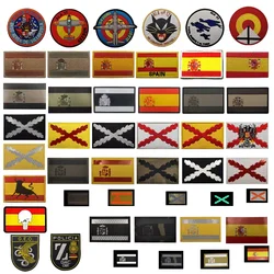 SPANIEN Infrarot IR Magic Badge Laser Cut Reflektierendes taktisches Moralarmband mit Rucksack-Klettverschluss-Patches für Kleidung