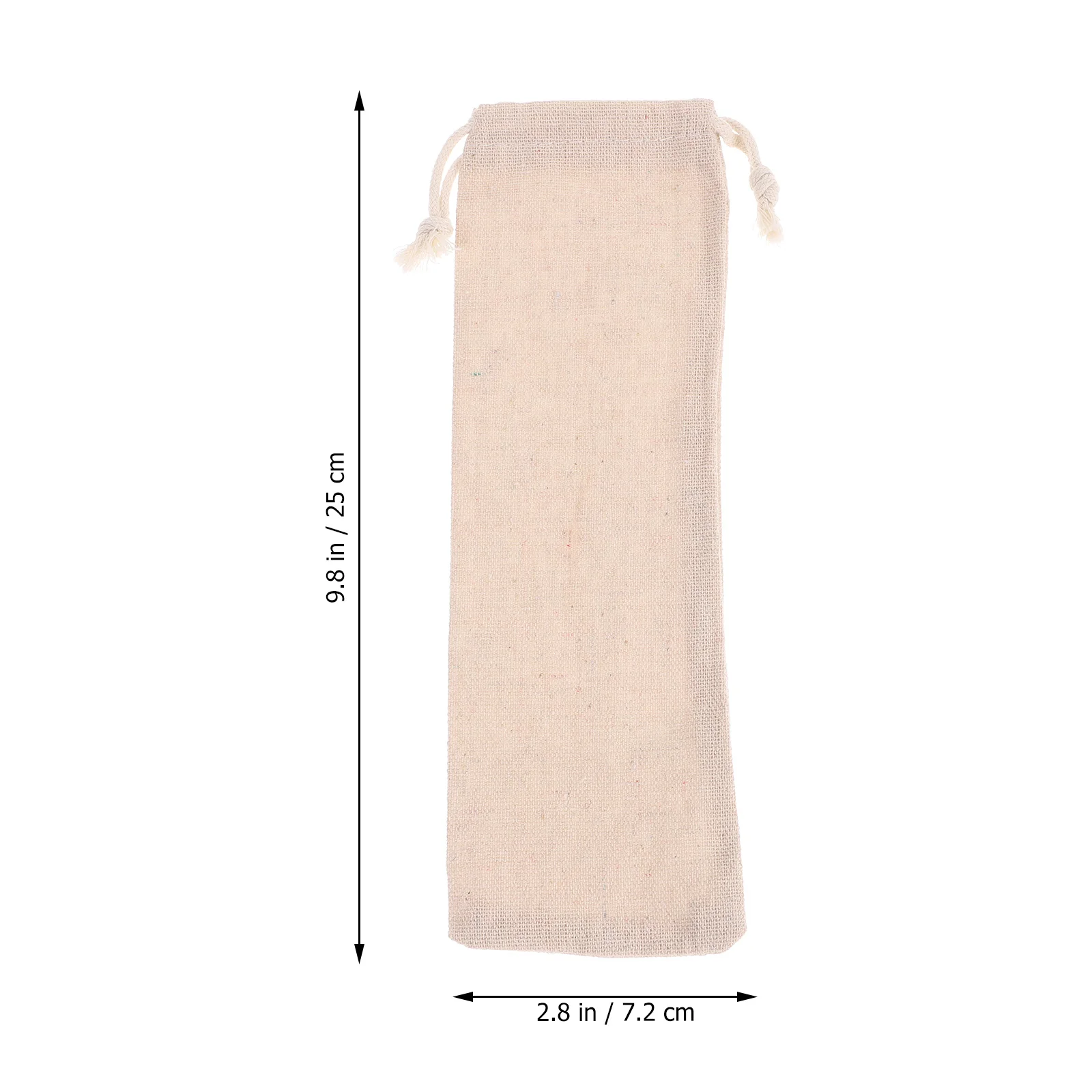 

20pcs Straw Reusable Straw Storage Bag Lightweight Cotton Linen Drawstring Pouch For Travel Home School Black Flannel Pouch