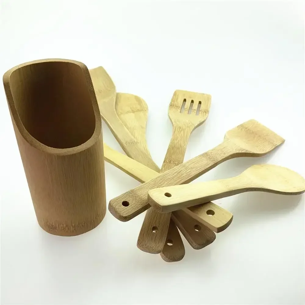 1set for New Small Non-stick Spatula Extra Small Household Bamboo Spatula Fry Spatula Bamboo Sushi