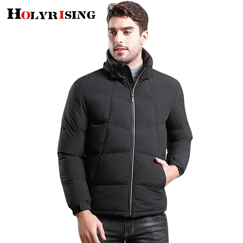 Holyrising 2024 Men Jacket Coats Thicken Warm Winter s Casual Parka Hooded Outwear Cotton-padded L-4XL 18625-5