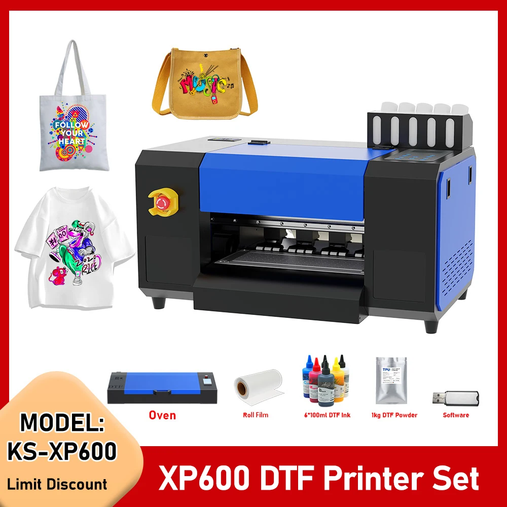 For Epson XP600 Printhead A3 DTF Printer Tshirt Printing Machine Direct to Film A3+ DTF Printer 13 Inch with Powder Shaker