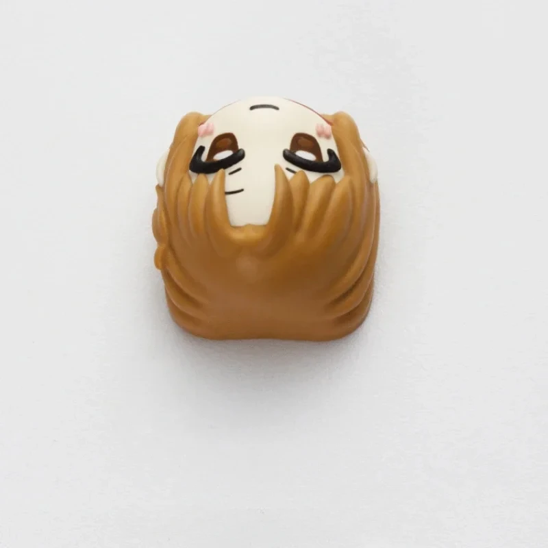 أنيمي كيكابس السيف الفن على الانترنت ساو يوكي Asuna مخصص كيكابس ل قبعات لوحة المفاتيح الميكانيكية الحرفي كيكاب ألعاب الكمبيوتر هدايا عيد #4