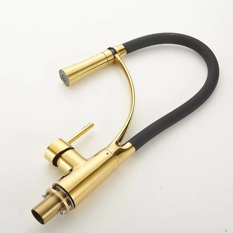 

Kitchen, faucet, full copper, hot and cold water, telescopic, sink, washing vegetables, pulling, household