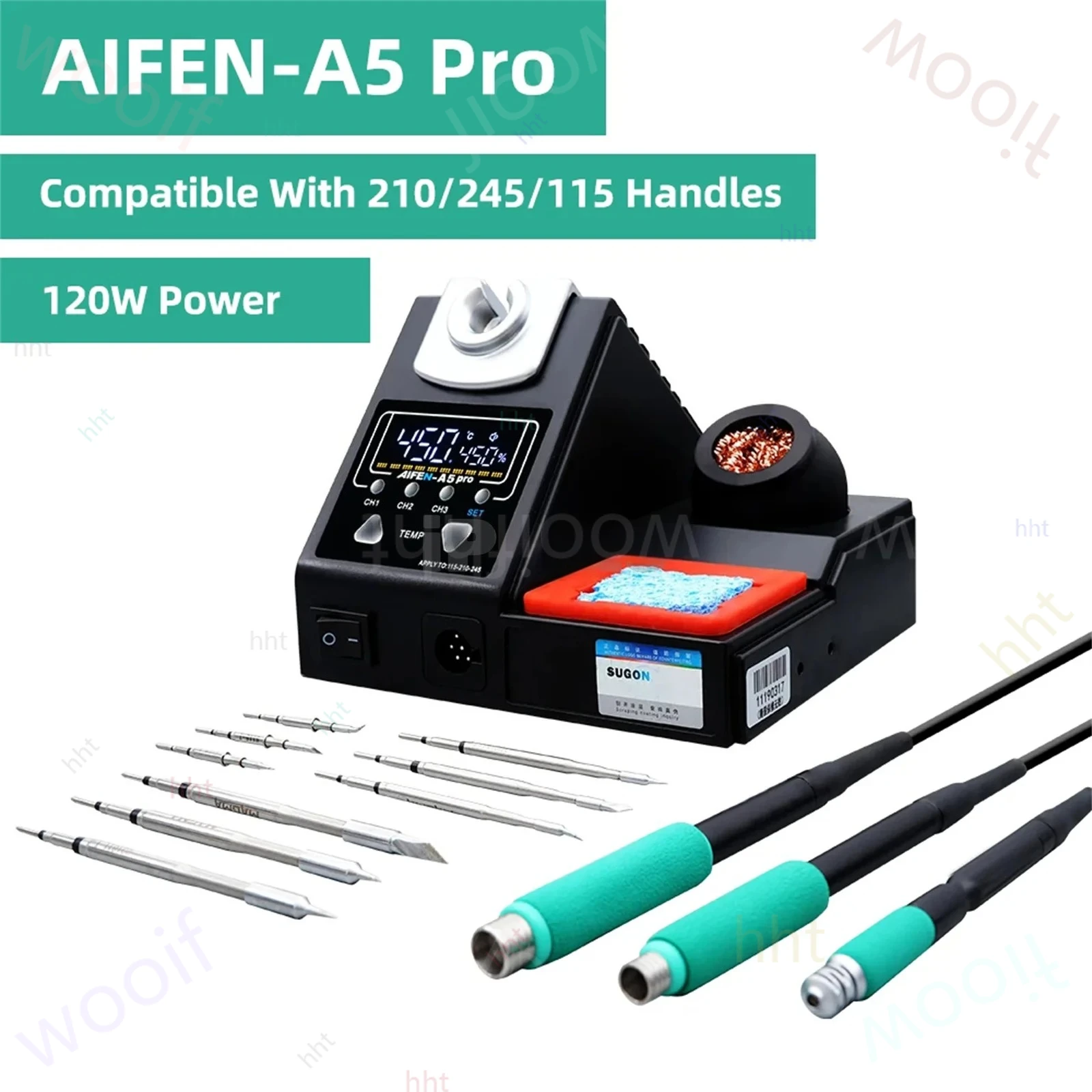 

Aifen A5 Pro Soldering Station Compatible Original Soldering Iron Tip 210/245/115 Welding Repair Tool