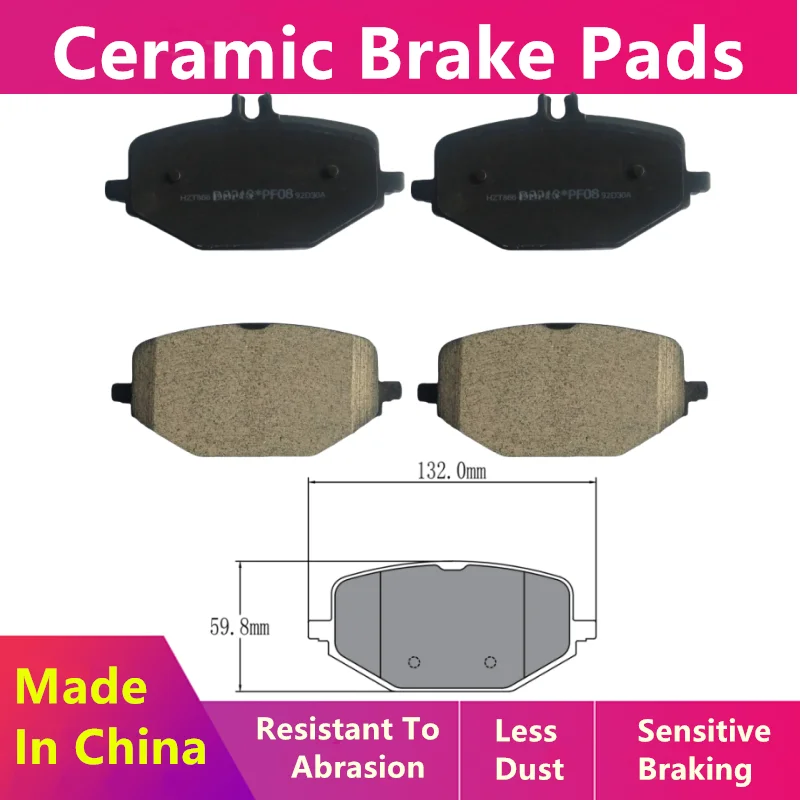 Rear Brake Pads-59100 For Mercedes-Benz Gls580 Gls450 Gls400 Gle450 Gle350 / Auto Parts  A0004204002 A0004204102