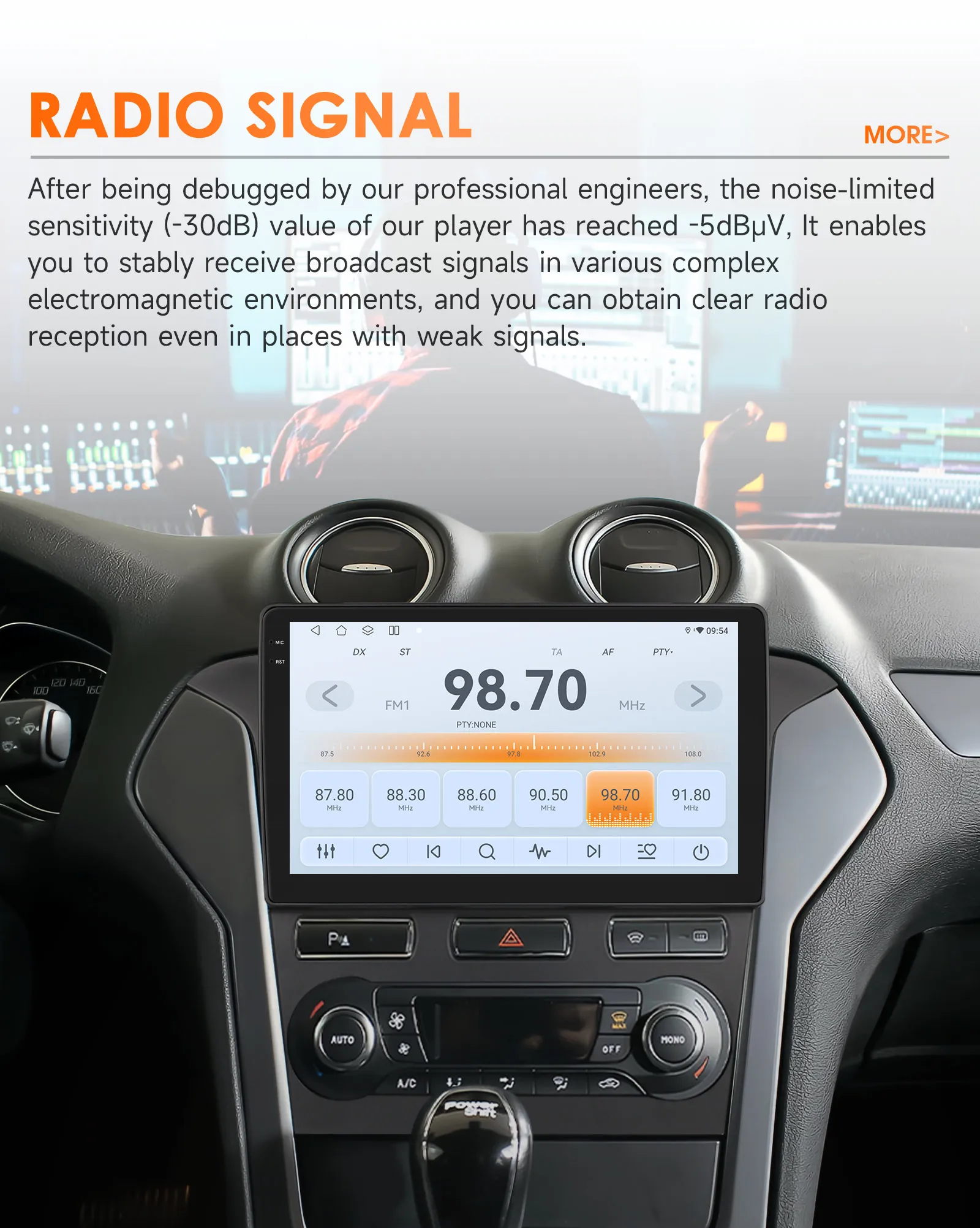 Hizpo Android 14 10,1 Zoll Autoradio GPS für Ford Mondeo 2010-2014 Multimedia 8G+128G Multimedia-Player DSP WIFI Kein 2 Din 2din DVD – Detail 21