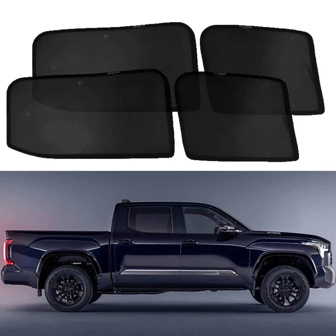 Magnetic Car Sunshade Shield Front Windshield Frame Curtain Sun Shades For Toyota Tundra XK770 Pick Up 2022 - 2026 Accessories