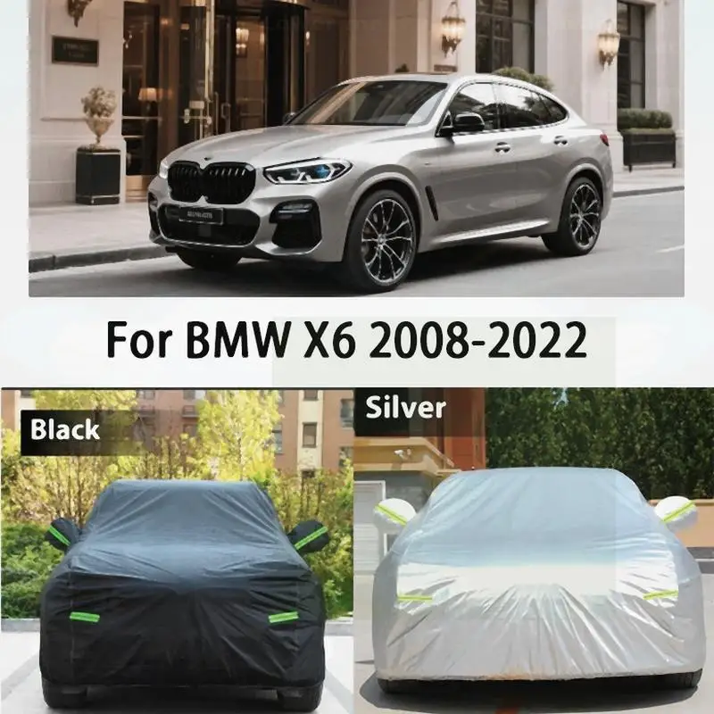 

For Waterproof Sun Shade Anti UV Rain Snow Cover for BMW X6 2008 2022 Car Covers