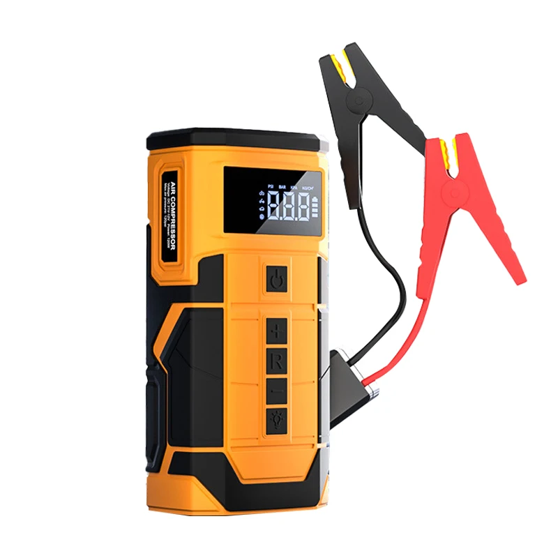 

New Wireless 150PSI Jump Starter Battery Booster Battery Tire Inflator Portable Air Compressor Air Pump with Digital Display