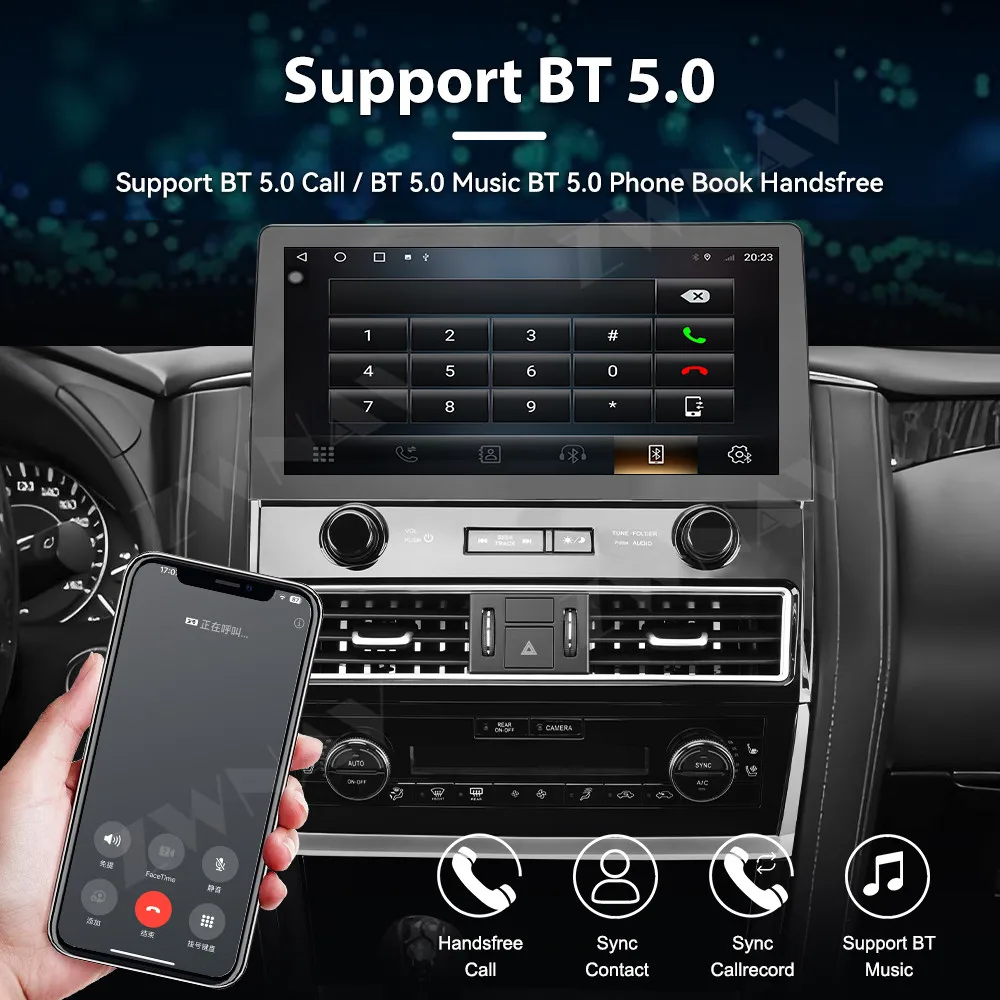Android 14 Carplay Car Radio 13.1 inch Touch Screen For Nissan Amanda 2010-2021 GPS Navigation Multimedia Player Head Unit Auto
