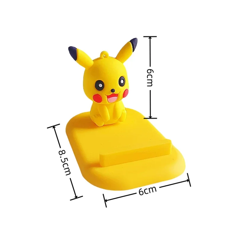 Pokemon Pikachu Supporti per cellulari Kawaii Cartoon Eevee Figura in PVC Supporti per telefono Telefono da tavolo Porta TV Accessori Regalo per ragazze