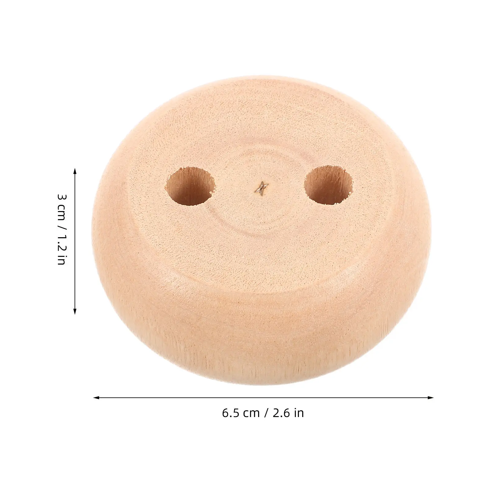 4Pcs Round Solid Hardwood Bun Feet Furniture Replacement Legs Smooth Sanded Wood Sofa Ottoman Dresser Table Support
