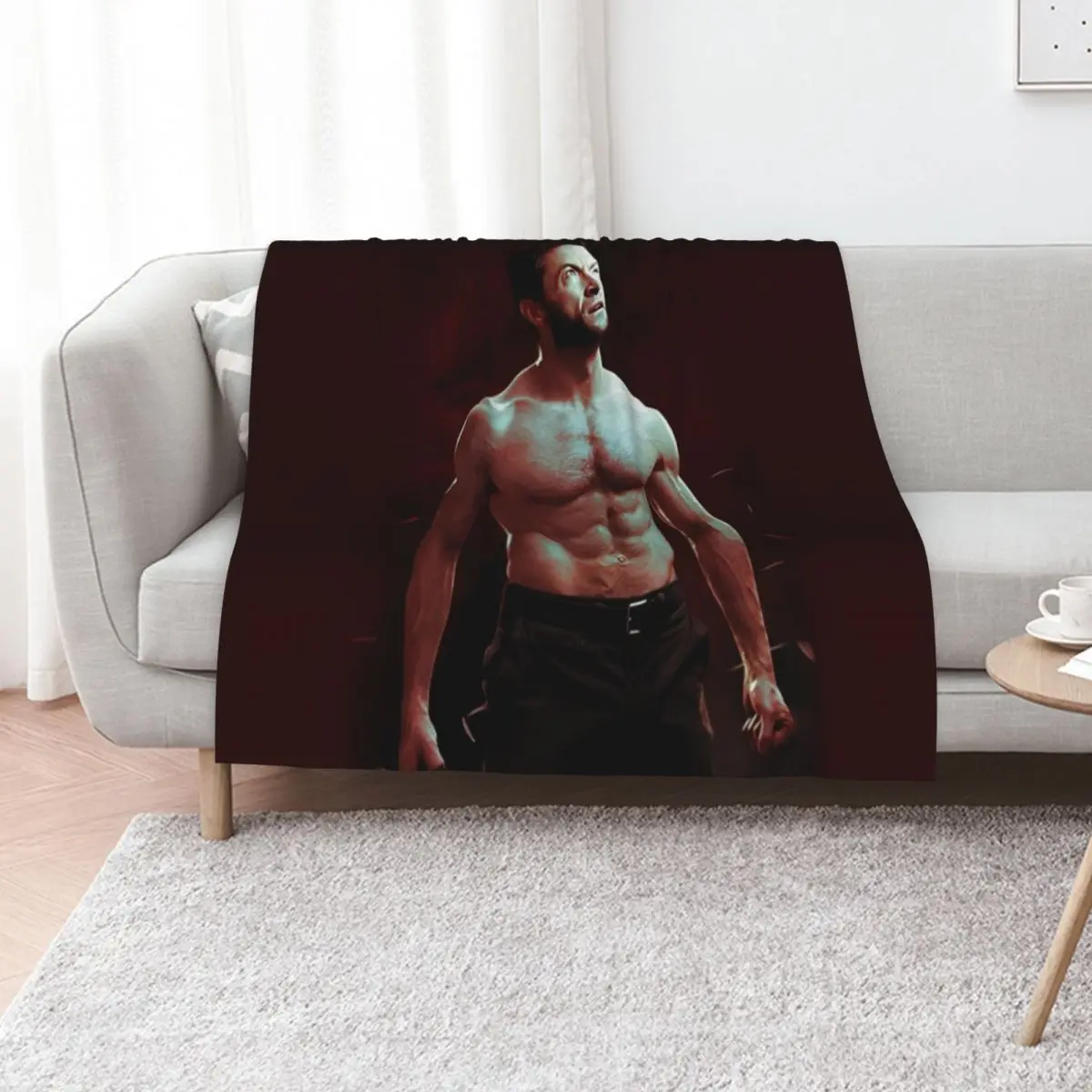 

Hugh jackman Throw Blanket Baby Cute Plaid Stuffeds Bed linens Blankets
