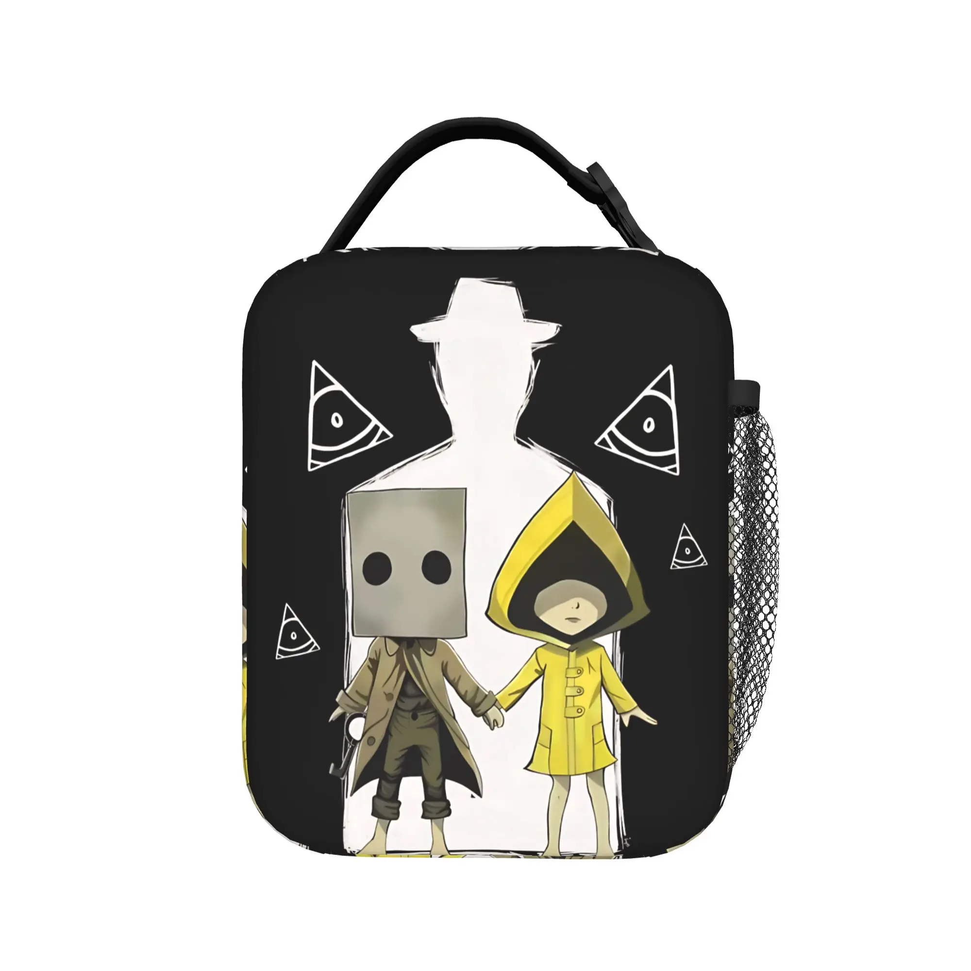 Six  Little Nightmares  Insulated Lunch Bag Cooler Bag Reusable,Lunch Container  High Capacity Tote Lunch Box Food Storage Bags