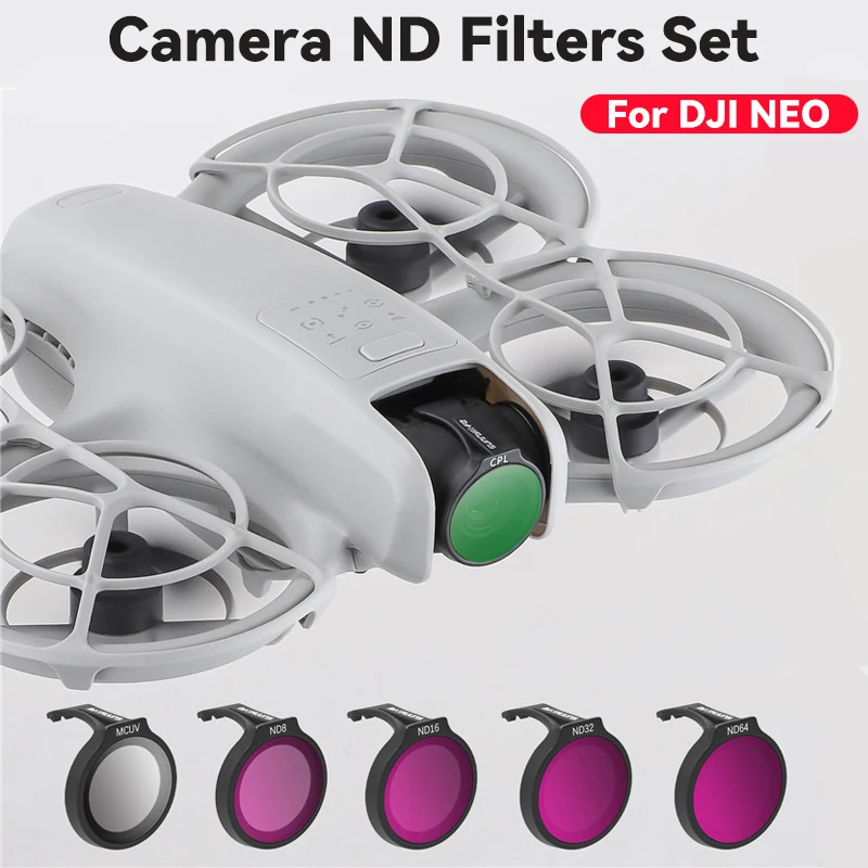 ل DJI Neo ND مجموعة مرشحات CPL UV ND8 ND16 ND32 ND64 الطائرة بدون طيار كاميرا مرشحات عدة ل DJI Neo طائرات بدون طيار الملحقات