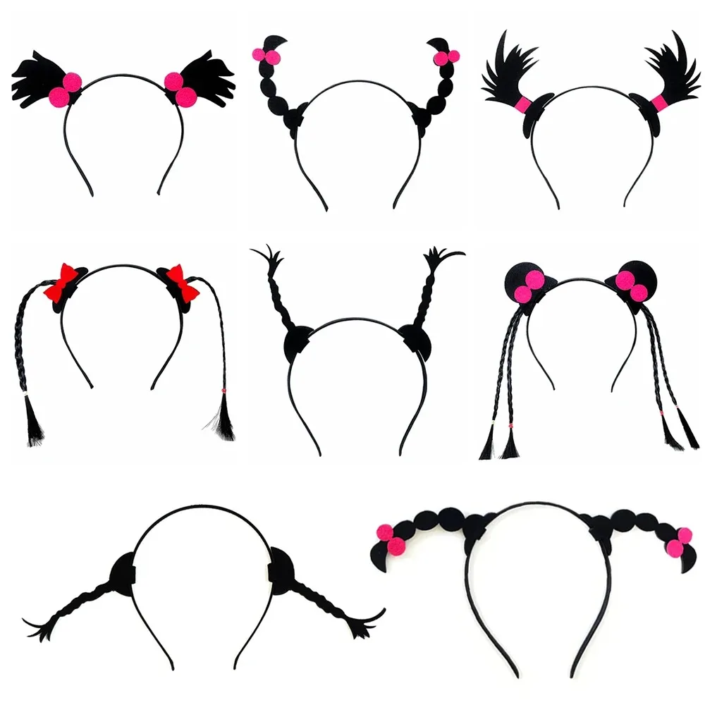 Interesting Braids Headbands DIY Funny Wig Headwear Funny Hairband for Women Men Practical Joke Party Headwear Hair Accessories