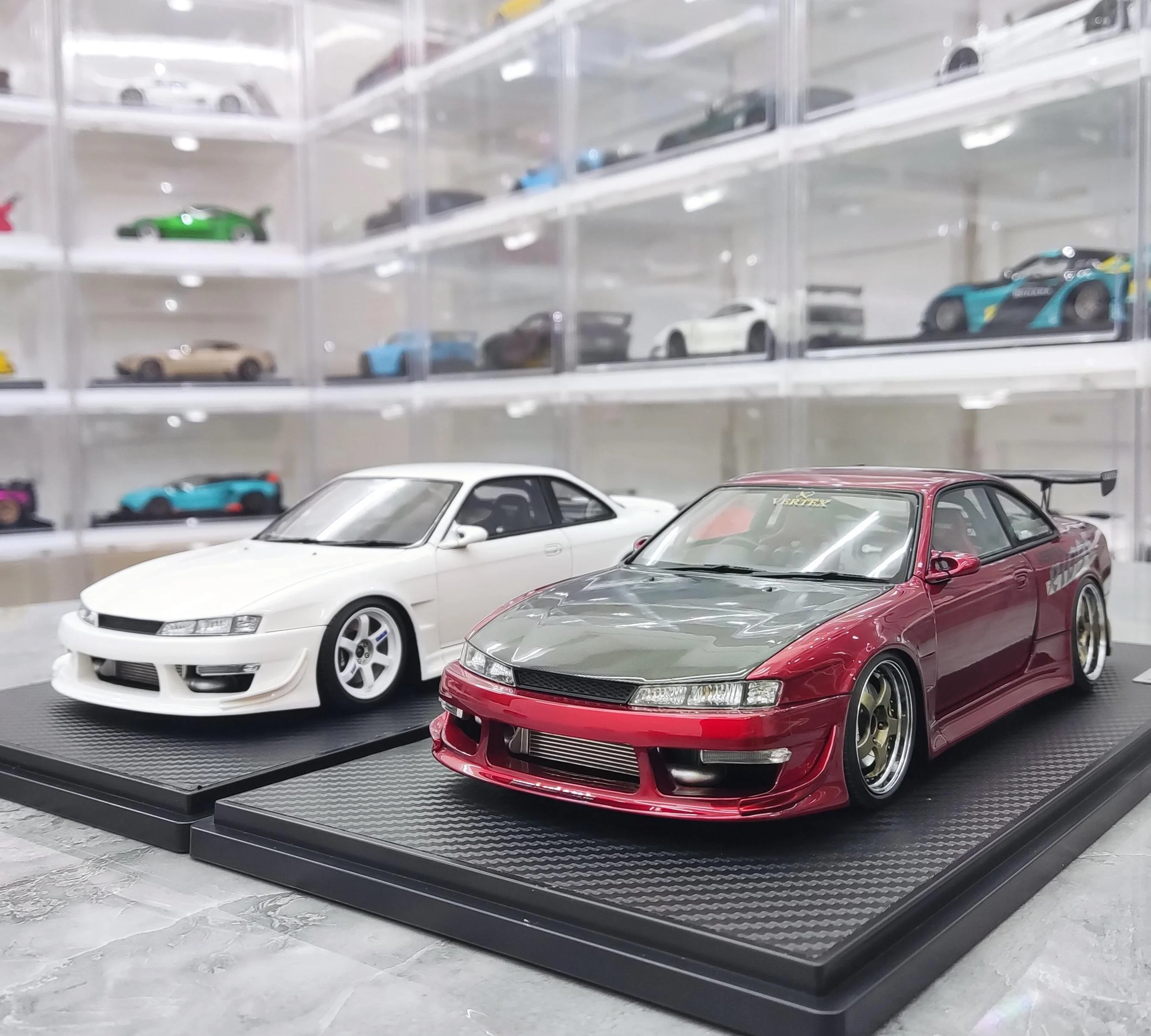 

IG 1:18 VERTEX S14 Silvia JDM Simulation Limited Edition Resin Metal Static Car Model Toy Gift