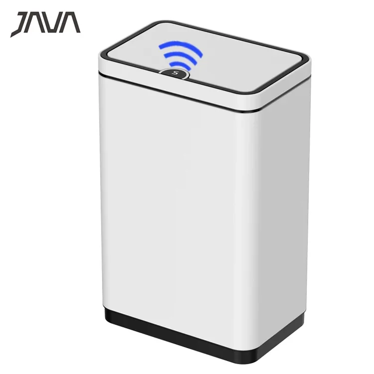 21.1 Gallon/80 Liter Stainless Steel Trash Can Motion Sensor Touchless Rectangular Kitchen Garbage Bin for Home Office Bedroom