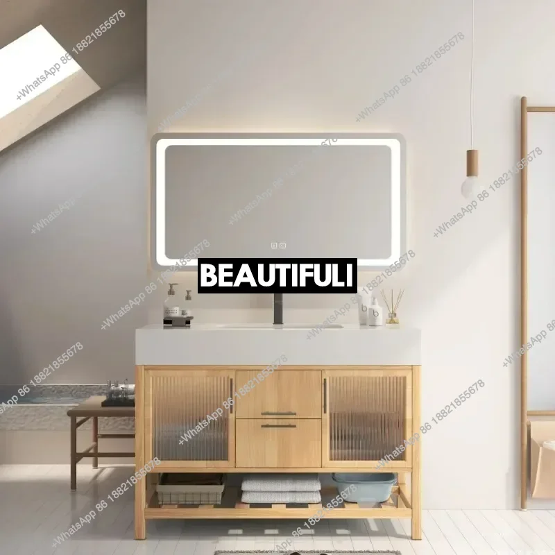 

Bathroom Cabinet Storage Wall Pharmacy Multipurpose Mirrors Washbasin Medicine Drawer Column Towel Shelf Sink Base Locker Shelf