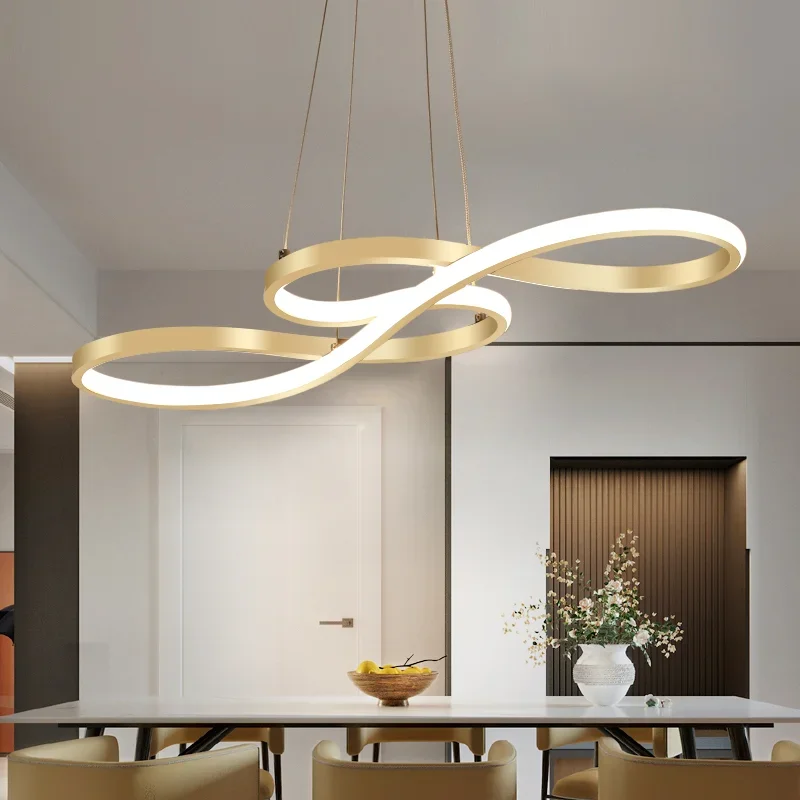 Plafonnier LED enroulable avec télécommande, design moderne, éclairage d'intérieur, luminaire décoratif de plafond, idéal pour une chambre à coucher ou un restaurant