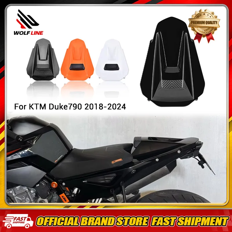 WOLFLINE Para KTM Duke 790 Duke790 2018-2024 Capa de Assento Individual Traseiro para Motocicleta