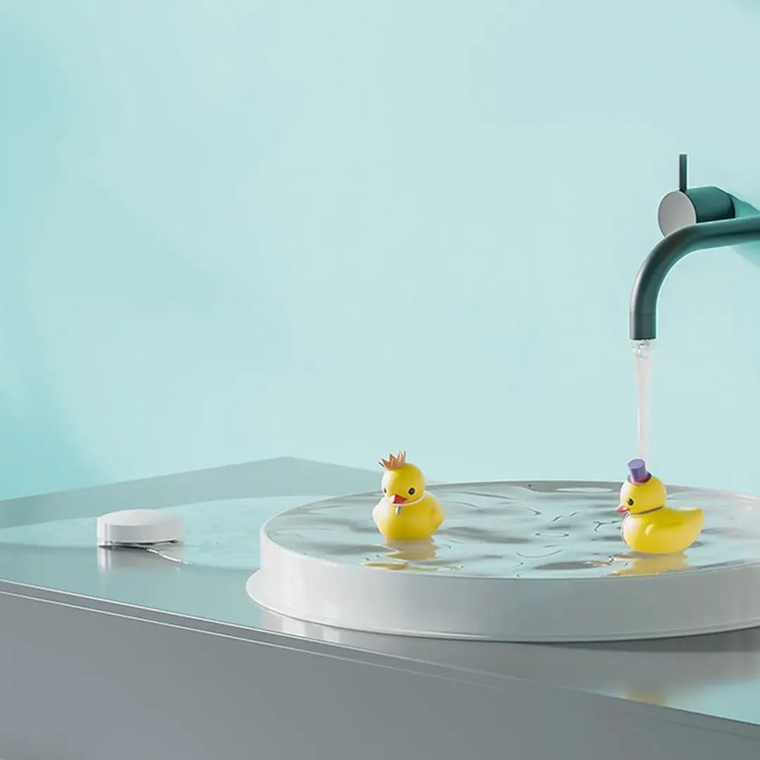 Czujnik zalania Xiaomi Bluetooth, detektor wycieku wody, zdalny alarm bezpieczeństwa do domu, kompatybilny z głośnikiem Xiaoai i aplikacją Mijia.