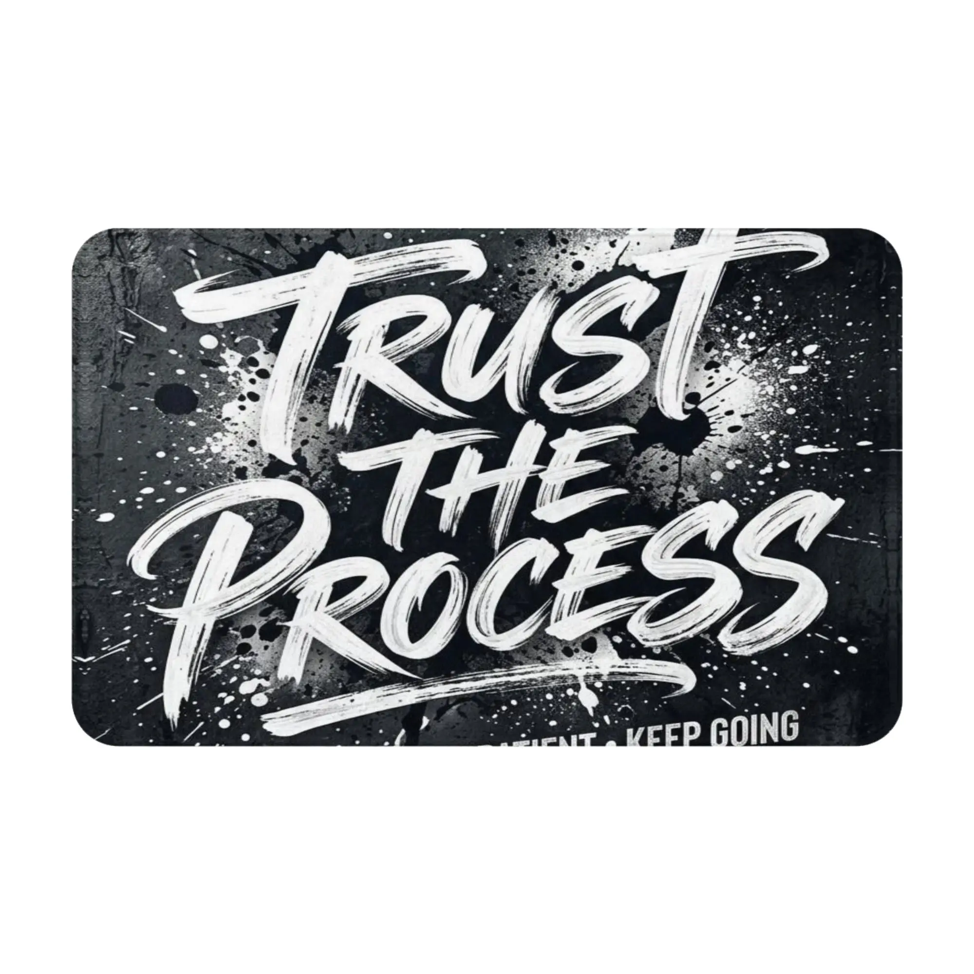Trust The Process Motivational Text Art Anti-Slip Mat Bedroom  Entrance Doormat Home Decoration