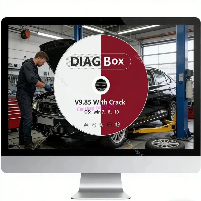Latest Diagbox 9.85 Car Diagnostic Software Original Install Compatible with P-P2000 Le-xia3 - V9.85 for Vehicle Health Check