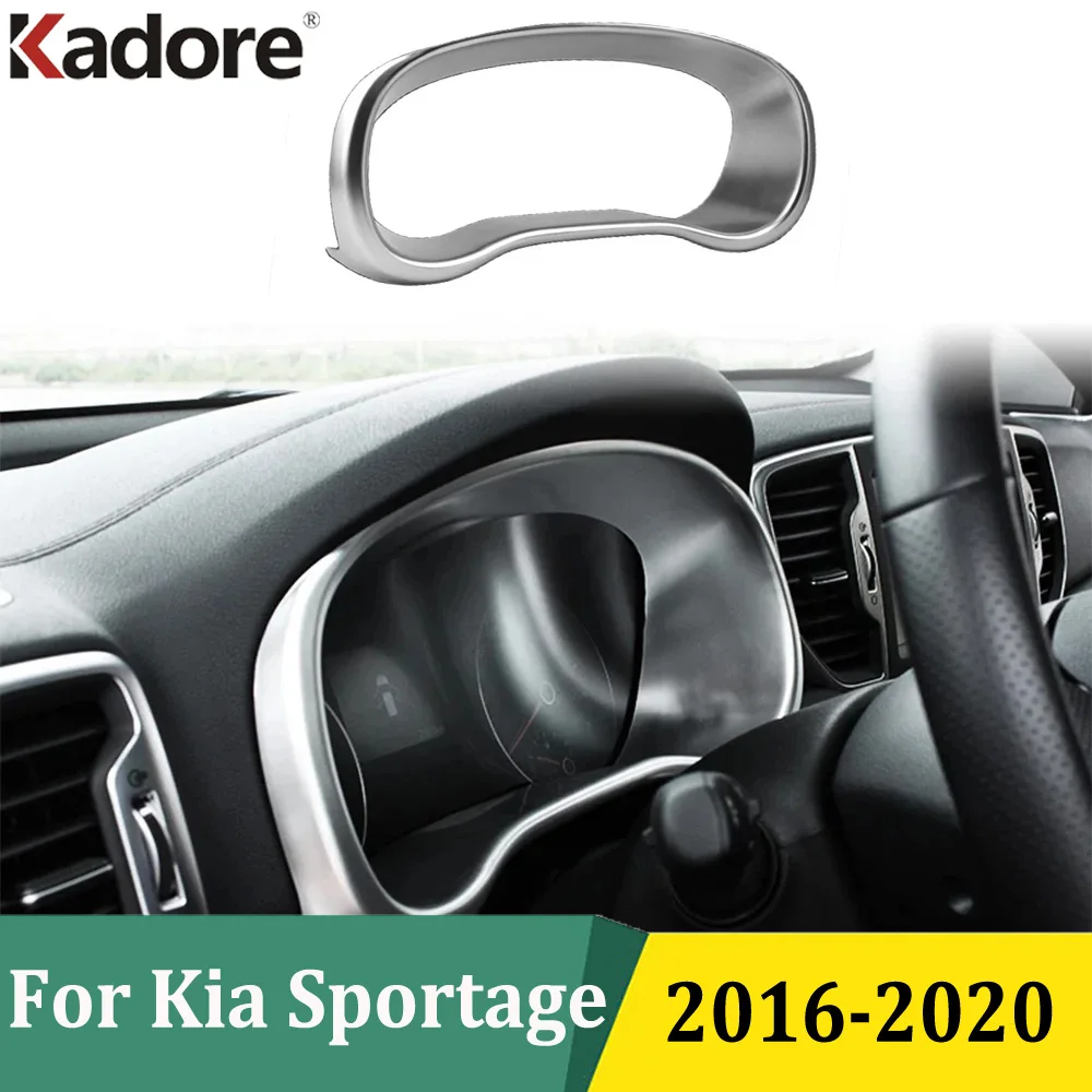 

For Kia Sportage 2016 2017 2018-2020 Center Control Dashboard Screen Frame Instrument Panel Cover Trim Interior Car Accessories