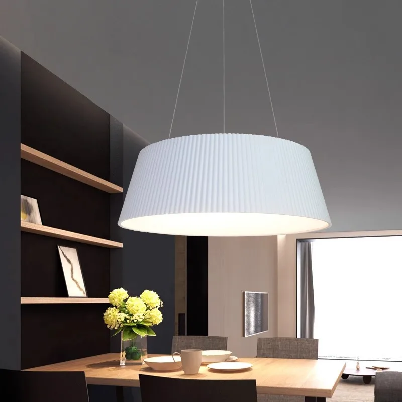 Spanish Designer Wood Grain Pendant Lamp Living Dining Room Bedroom Kitchen Bar LED Rotundity Suspension Line Lighting Fixtures