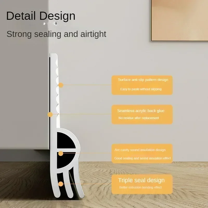 2025 Door Bottom Sealing Strip Windproof Dust Stopper Guard Rain Weatherstrip Noise Reduction Insulator Sealer Home Hardware