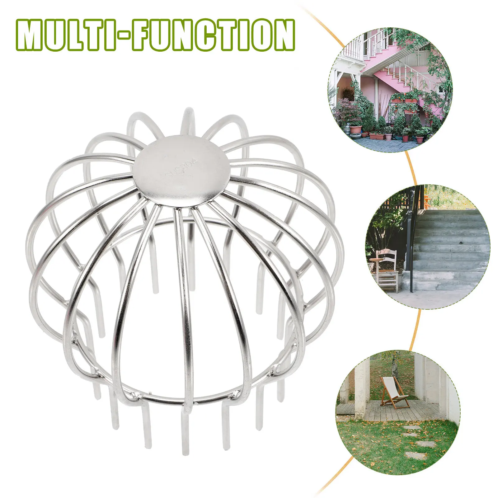 Stainless Steel Filter Strainer Roof Drain Wire Mesh Household Roof Strainer Gutter Cleaning Tool Rust Resistant Durable