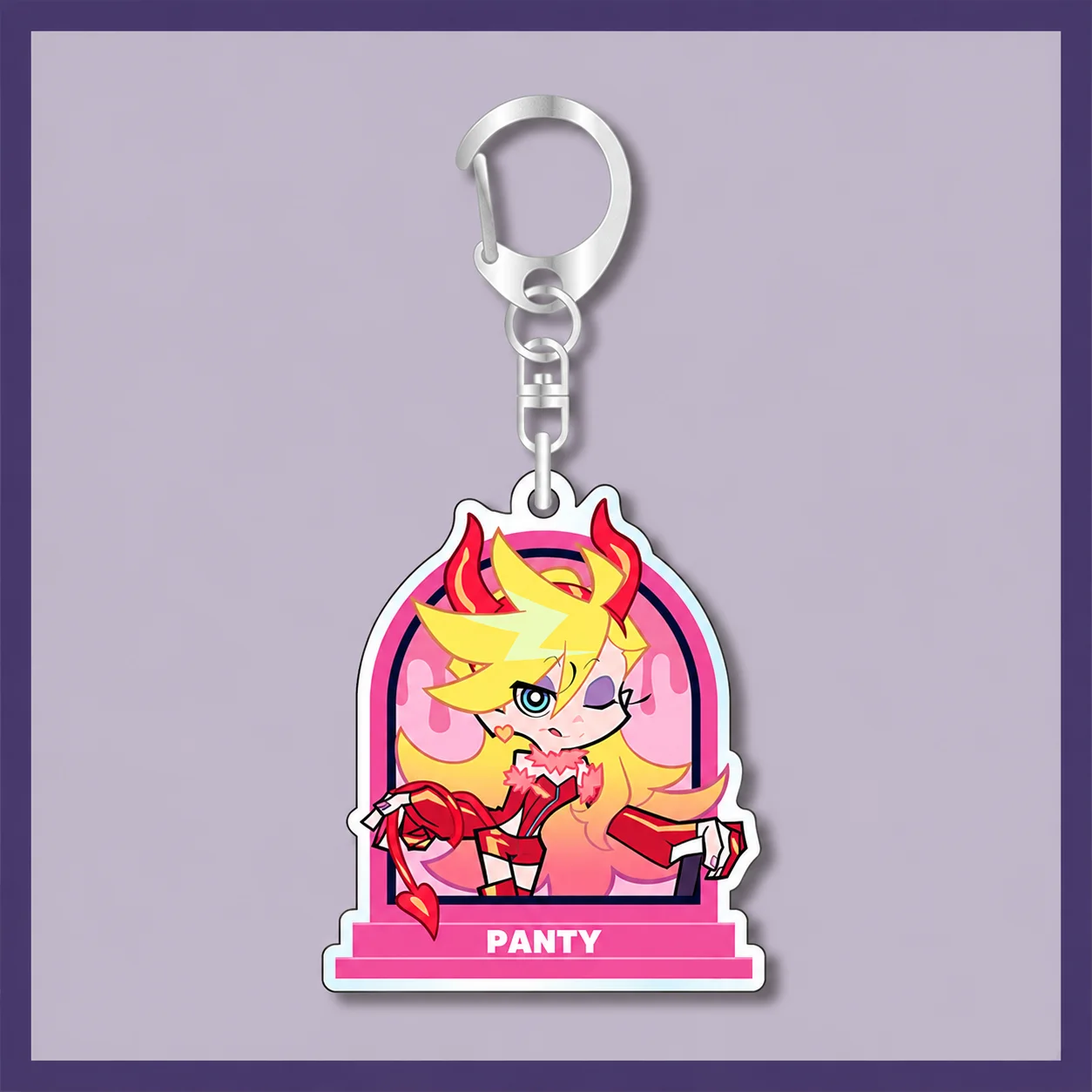 New Anime Panty & Stocking with Garterbelt Acrylic Keychain Halloween Co branded Limited Edition Pendant Bag Decor Gift Full Set