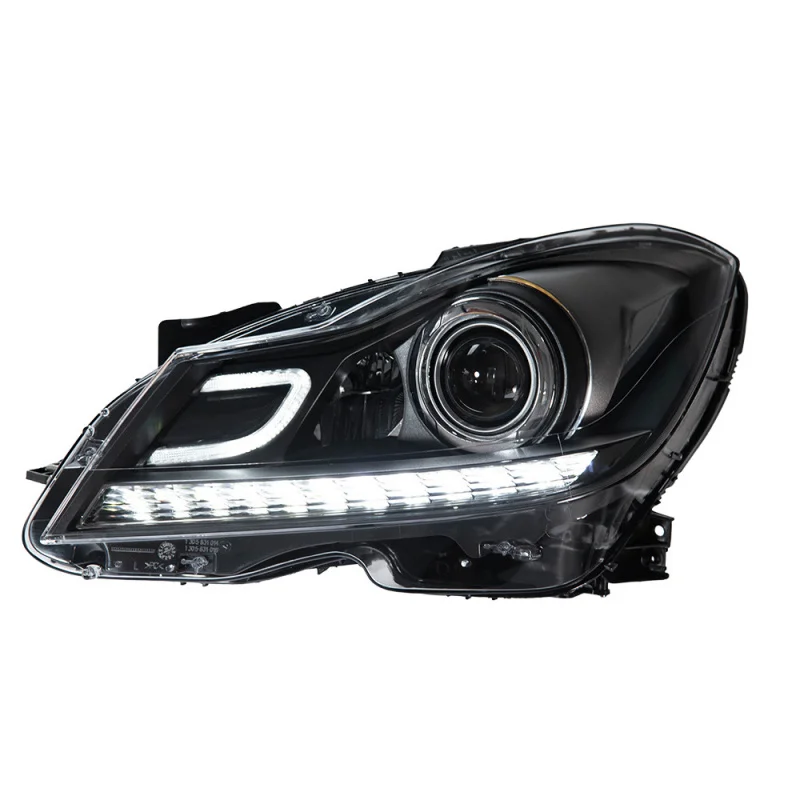 

Фара в сборе для Mercedes-Benz C-Class W204 (2011-2014) с низкопрофильной LED-линзой и динамическим указателем поворота, для международной торговли