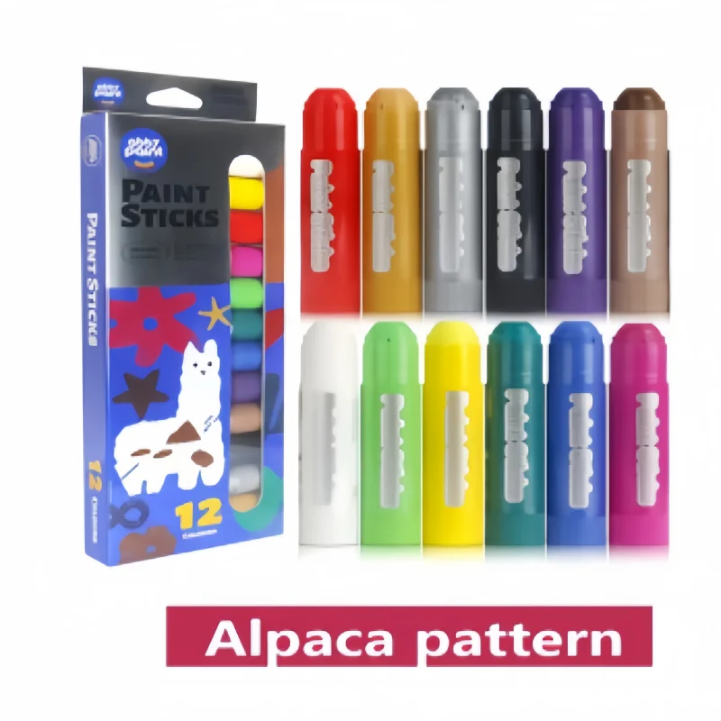12-Color Macaron DIY Twisting Wax Crayon Set With Soft Colors, Non-staining Hands, High Coverage for Art Sketching