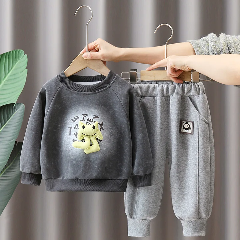 

Boys Clothes Sets Spring Autumn 2024 Children Cotton Sweatshirts Pants 2pcs Sports Suit For Baby T-shirts Tracksuits Kids Outfit