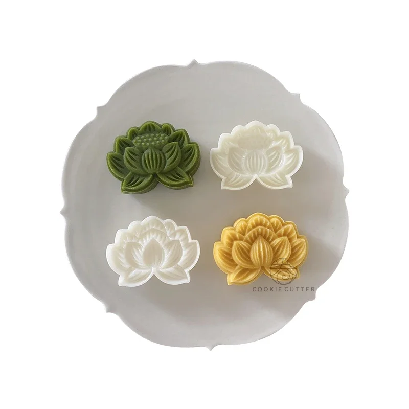 50g Lotus Mung Bean Cake Moon Cake Model Household Iced Dim Sum Model Printed with Hand Embossed Die Dim Sum Baking