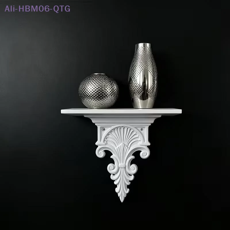 [New] Creative 3D Printing Floating Shelf Carved Retro Gothic Wall Decor Plant Display Stand For Living Room