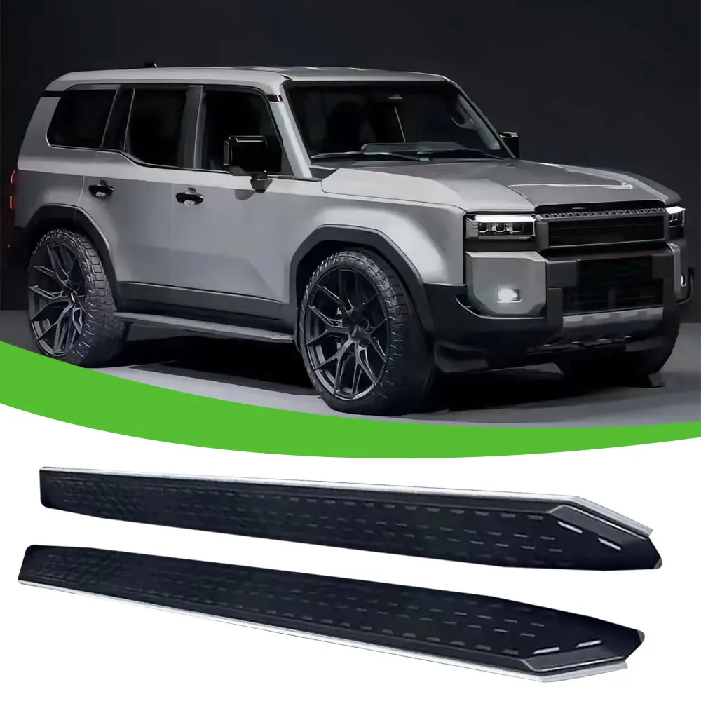 2PCS Fixed Running Board fits for Land Crusier Prado J250 LC250 2024 2025 Side Step Nerf Bar