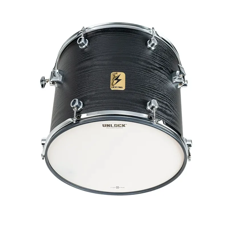 

Professional 16-Inch Black ABS Electric Snare Drum Set Marching Electronic Mesh Head Floor Tom Plastic Drum Chamber Kit Includes