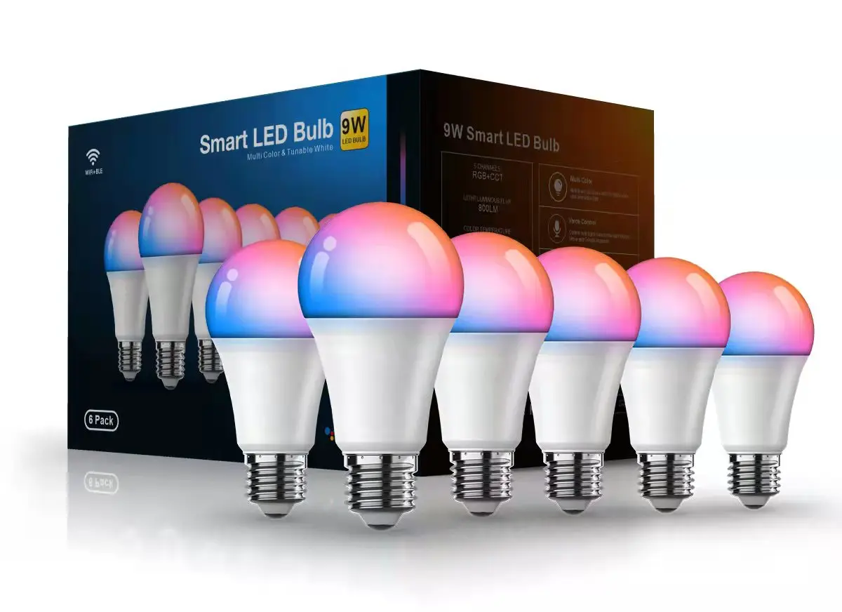 Amazon Hot Deals Different suit types 9W 10W RGBW led smart home lights colorful graffiti energy saver bulbs