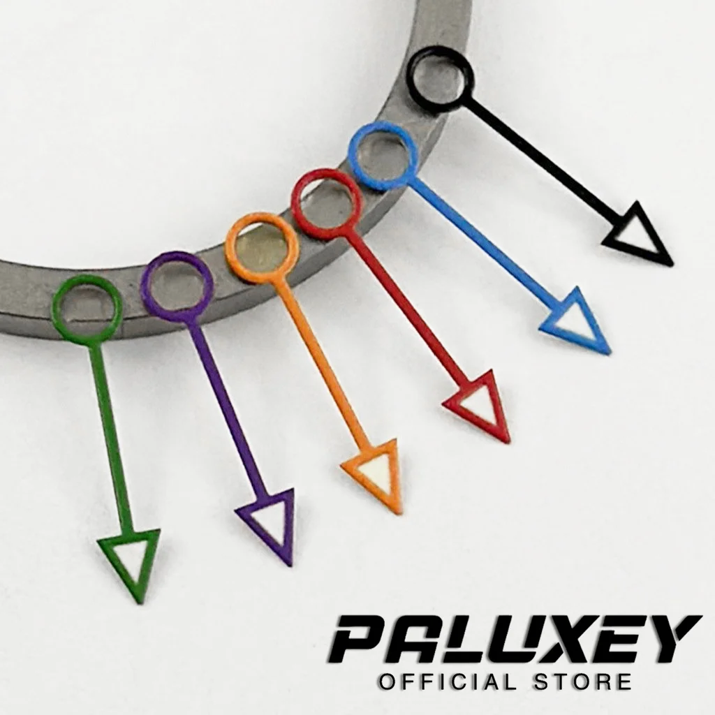 NH34 GMT シルバー ゴールド ブラック オレンジ ブルー レッド GMT 12.5 ミリメートル GMT 時計の針グリーン発光フィット NH34A 4R34 ムーブメント交換部品