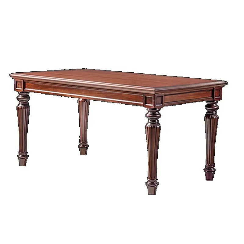 New design American solid wood rectangular dining table with 1.6 meters and 4 chairs Classic dining table set