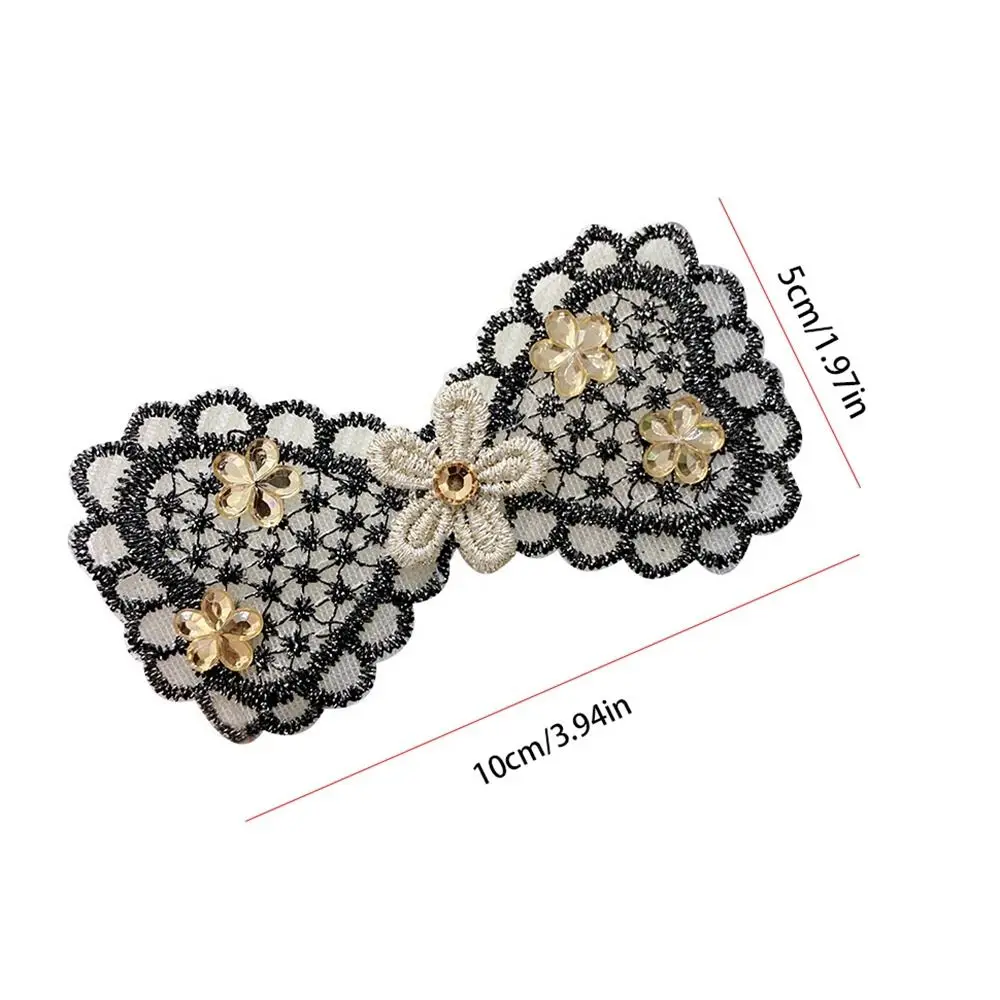 Sweet Flower Seamless Magic Paste Bow Butterfly Bangs Paste Headwear Hair Holder Styling Tool Ladies