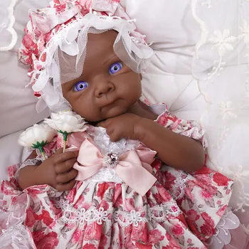 Lifelike Full Body Silicone Reborn Baby Girl Doll