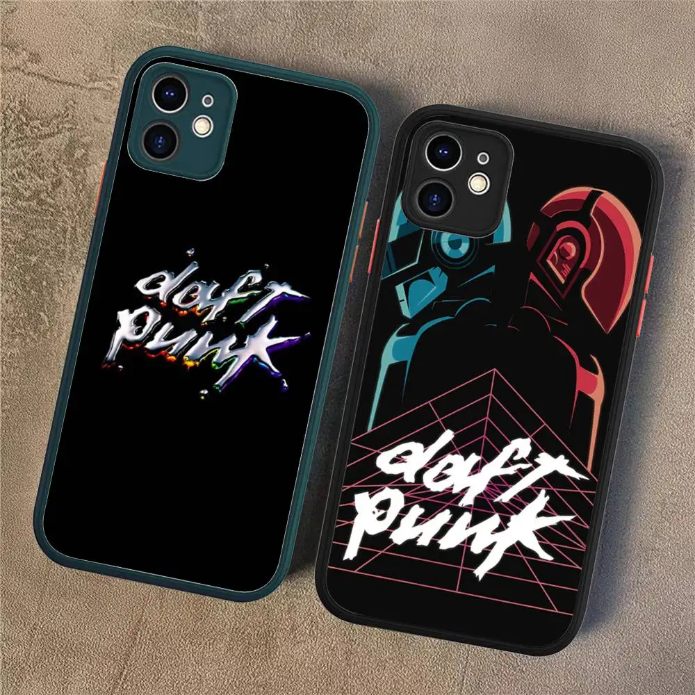 

Classic Band D-Daft Punk Phone Case For IPhone 11 12 13 14 15 16 Pro Plus X XS MAX Matte Bumper Shockproof Cover